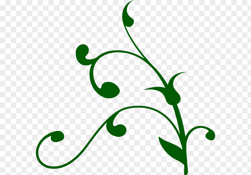 Curled Branch Tree Clip Art PNG