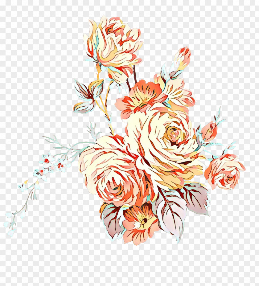 Floral Design Garden Roses Cut Flowers PNG