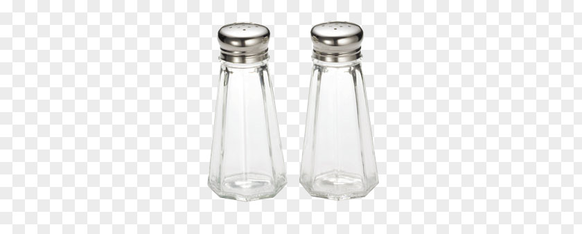 Glass Bottle Salt And Pepper Shakers Stainless Steel PNG