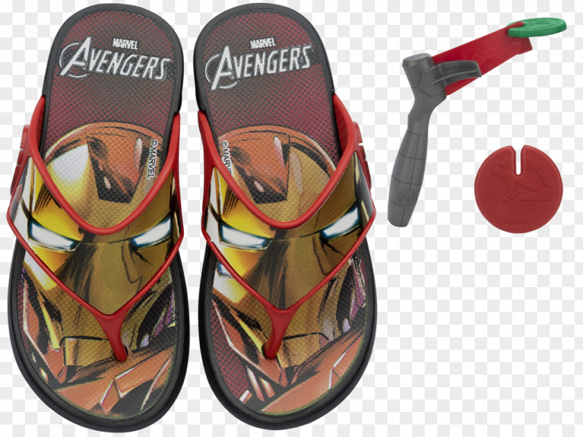 Iron Man Flip-flops Slipper Sandal PNG
