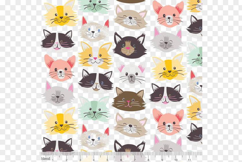 Cat Avatar Kitten Dog Textile Pattern PNG