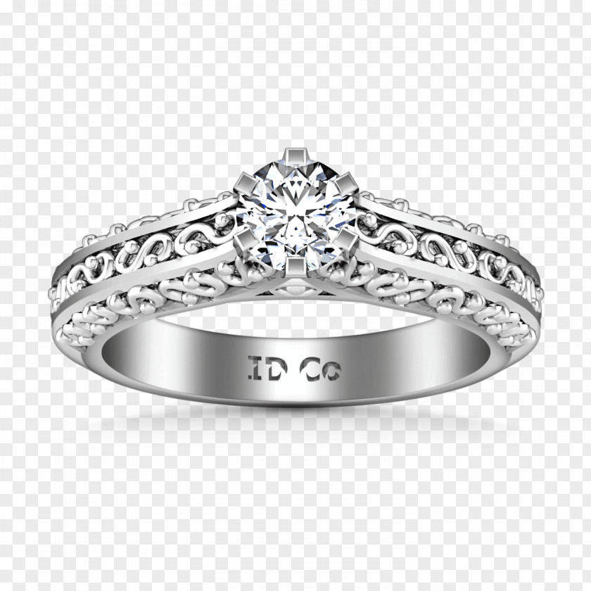 Diamond Wedding Ring Engagement Solitaire PNG