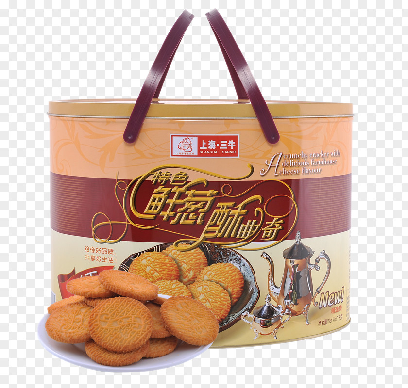 Fresh Onion Biscuits Mentioning Shanghai Sanniu Food Limited Company Biscuit Snack Cookie Cracker PNG