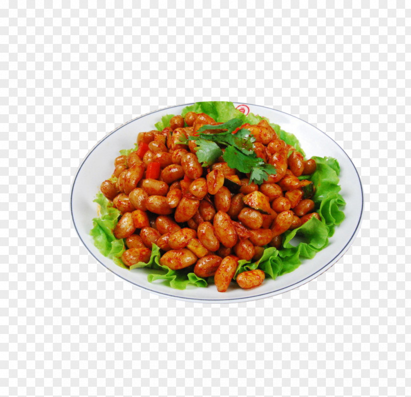 Product Fried Peanuts In A Plate Deep-fried Vegetarian Cuisine Stuffing Vegetable PNG
