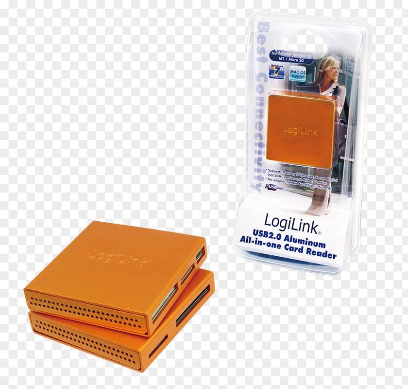 Usb Memory Card Readers Flash Cards LogiLink USB 2.0 Reader Accessories Lector De Tarjetas PNG