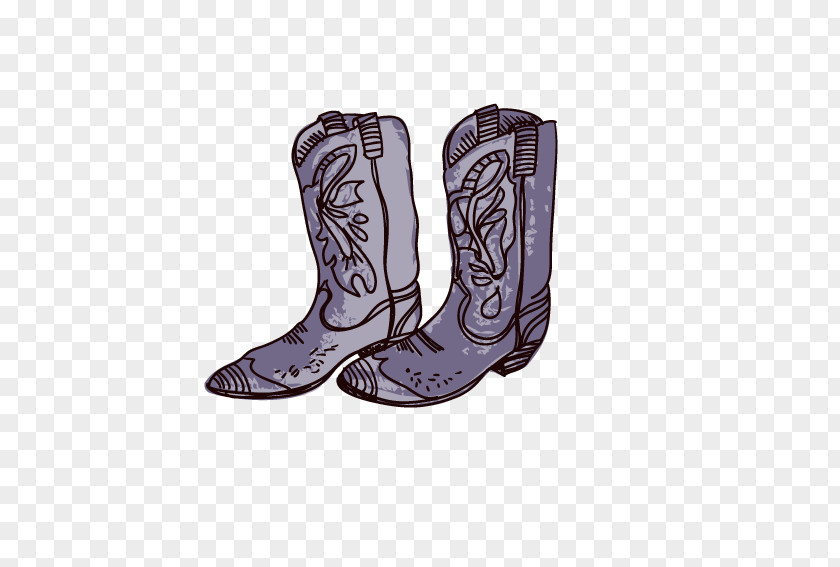 Boots Cartoon Drawing Cowboy Boot Shoe PNG