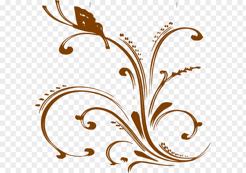 Butterfly Paper Writing Clip Art PNG