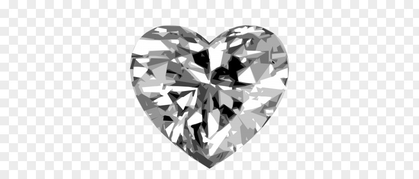 Diamond Heart Clip Art PNG