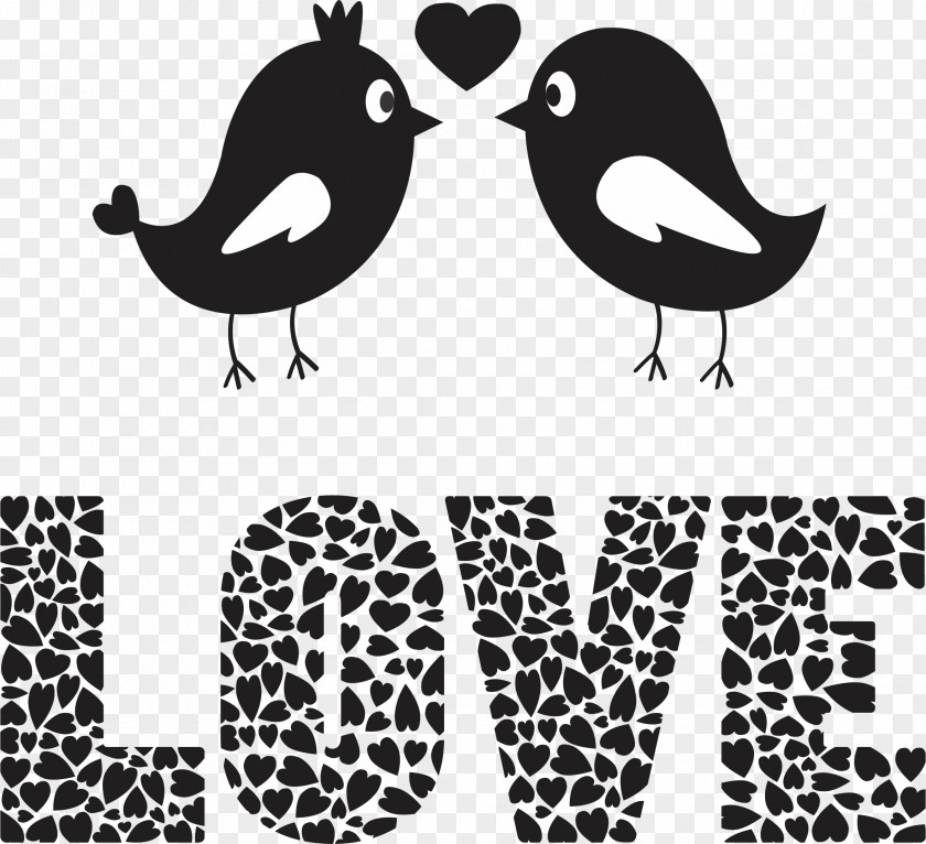 Love Birds Throw Pillows Valentine's Day Cushion PNG