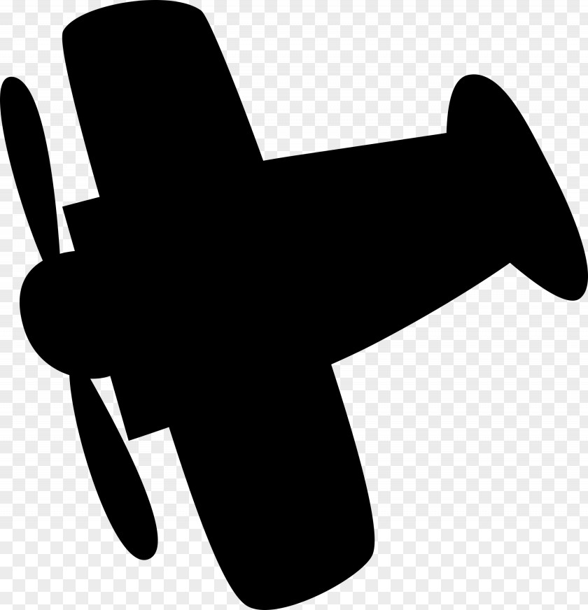 Props Airplane Silhouette Clip Art PNG
