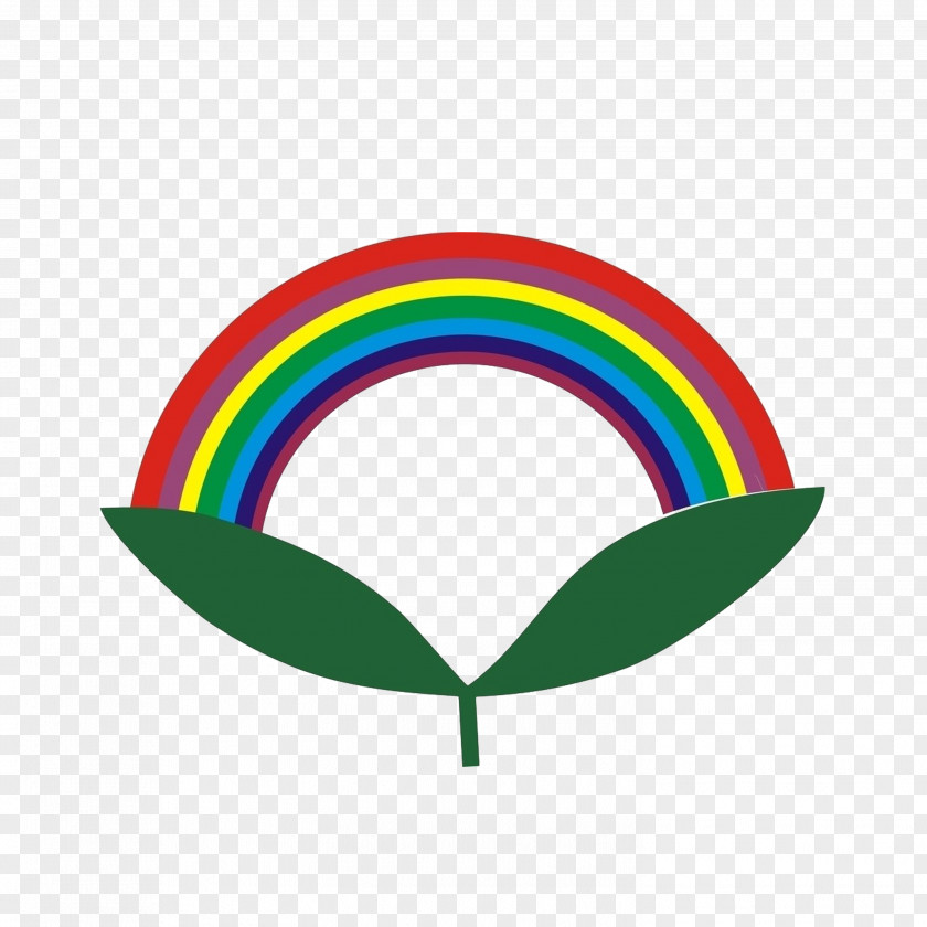Rainbow Green PNG
