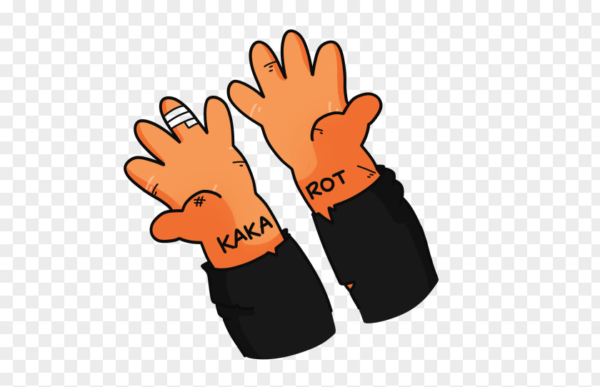 Tate Langdon Finger Clip Art Glove Safety Orange S.A. PNG