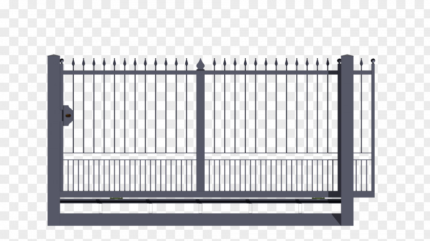 Gate Wrought Iron Galvanization Steel PNG