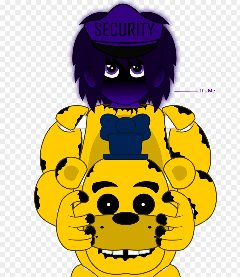 Just Gold Five Nights At Freddy's 3 Purple Man Drawing PNG