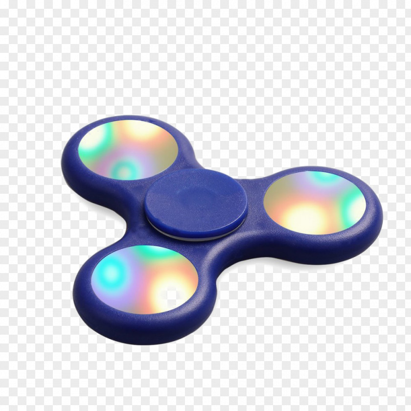 Light Light-emitting Diode Fidget Spinner Fidgeting Toy PNG