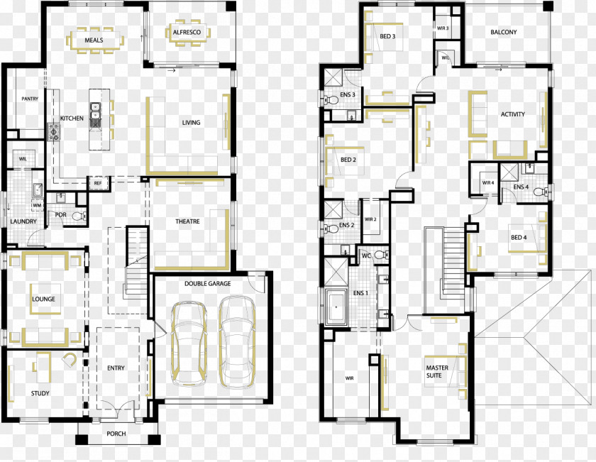 Line Floor Plan Pattern PNG