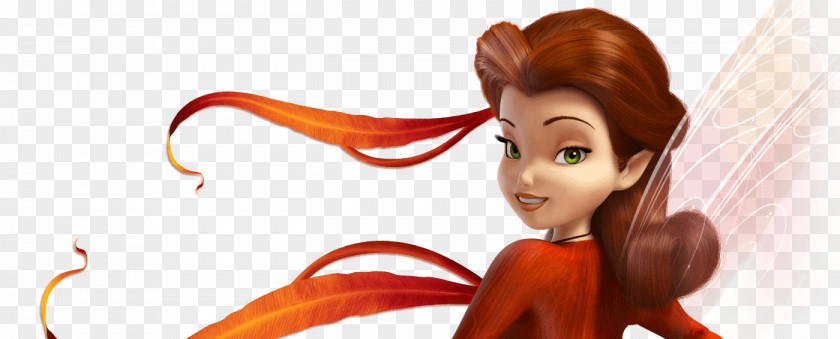 Tinkerbell Hair Rosetta Tinker Bell Long Brown Coloring PNG