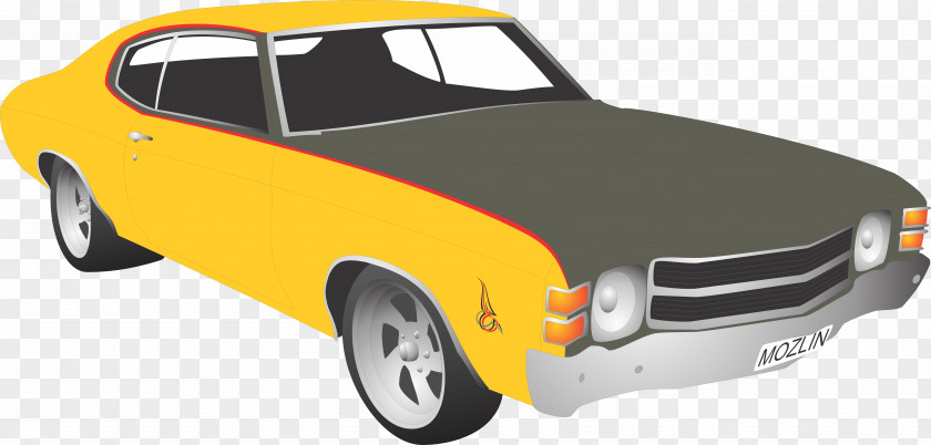 Car Classic Chevrolet Chevelle Vector Graphics PNG