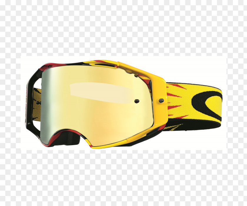 Glasses Oakley, Inc. Goggles Motocross Yellow PNG