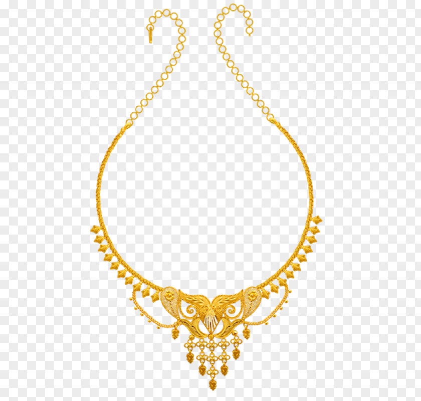 Jewellery Necklace Colored Gold Chain PNG