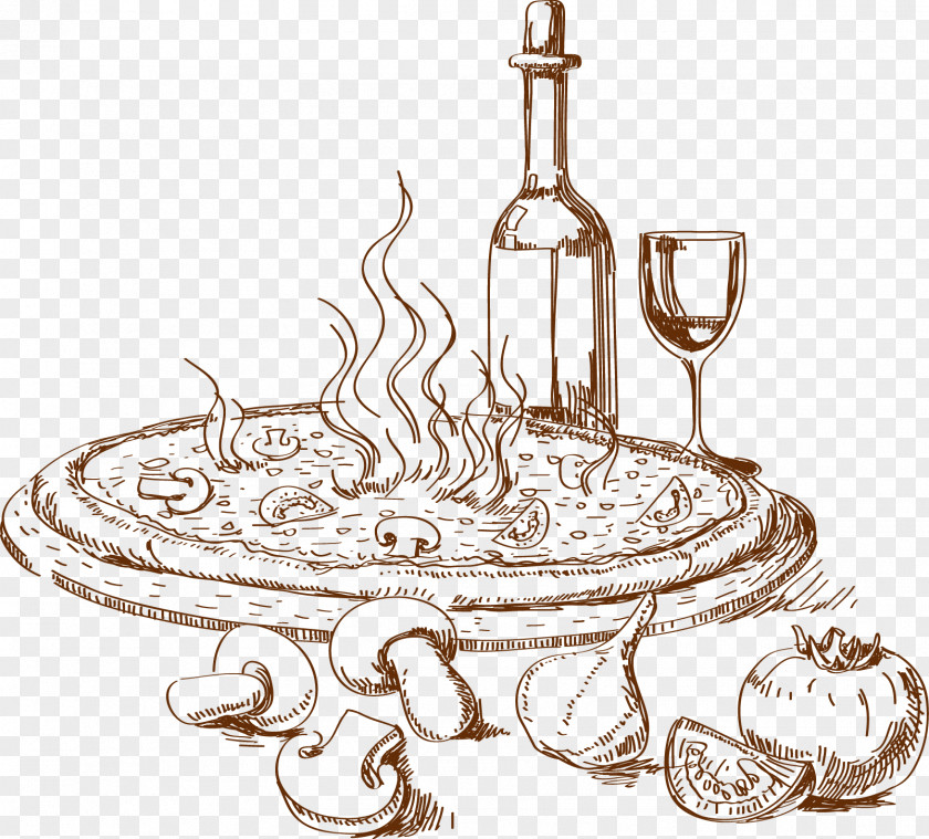 Lamps Pizza Vector Graphics Italian Cuisine Drawing PNG