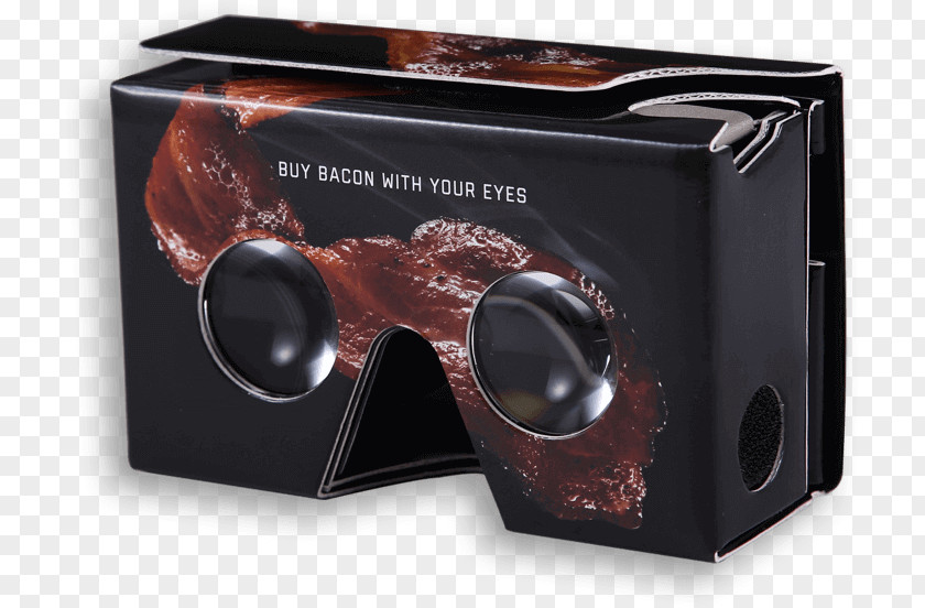 Flattened Cardboard Goggles Google Virtual Reality Glasses Lens PNG