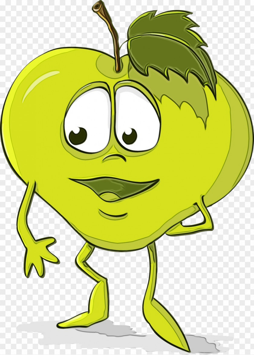 Plant Head Green Cartoon Facial Expression Leaf Yellow PNG