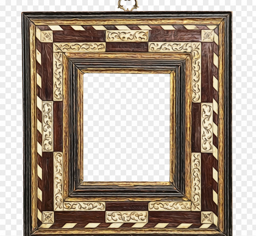 Beige Antique Background Frame PNG