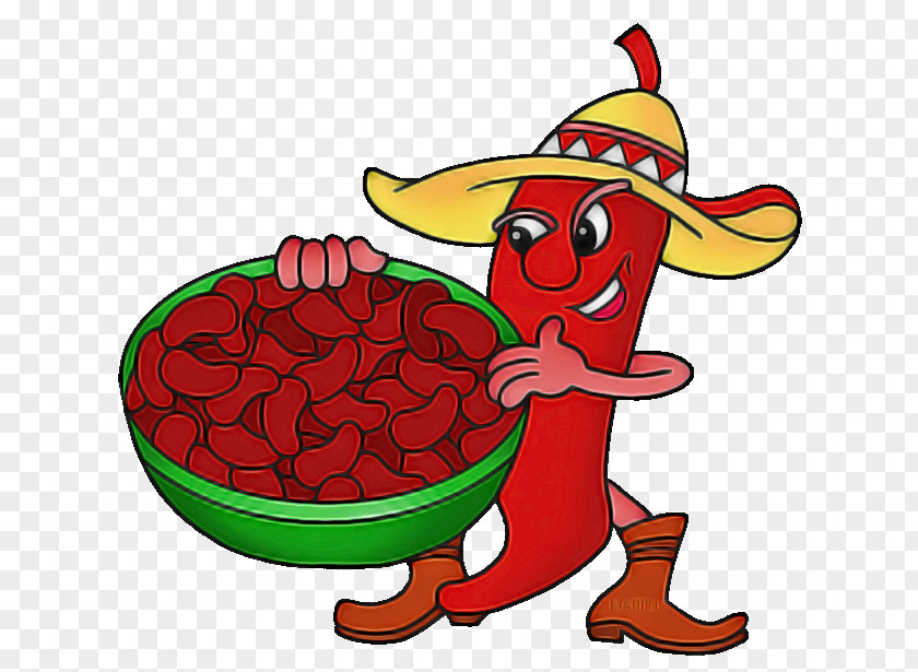 Cartoon Chili Pepper Capsicum Vegetable Food PNG