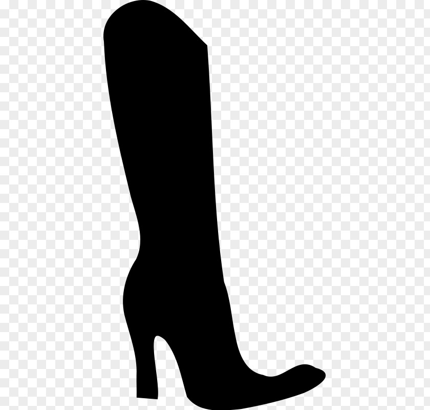 SHOE SILHOUETTE Boot High-heeled Shoe Clip Art PNG