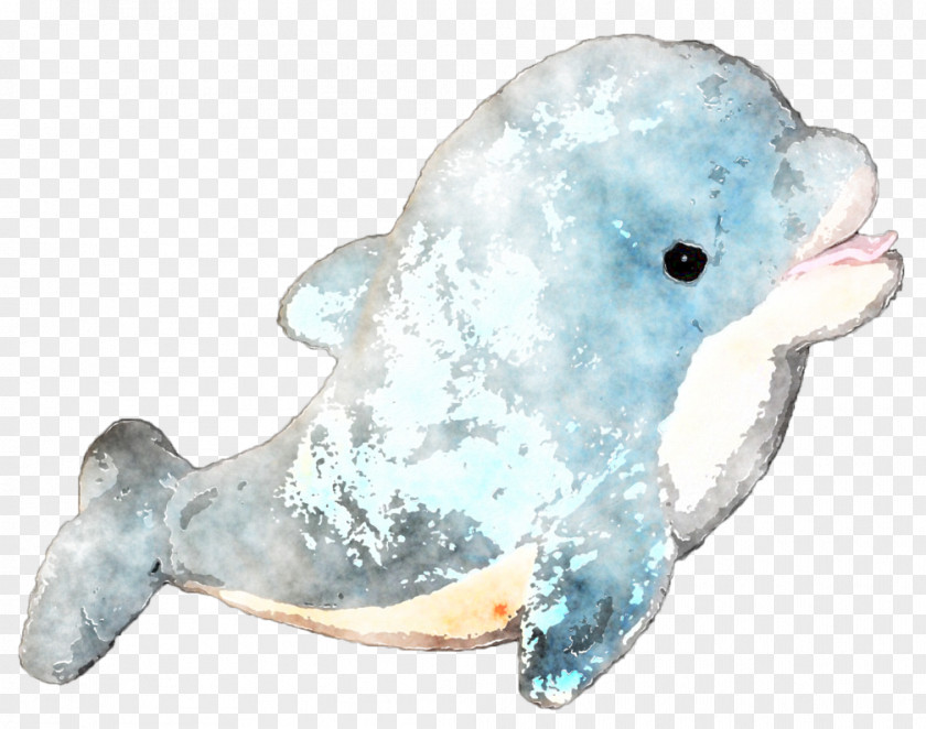 Dolphin Watercolor Painting PNG