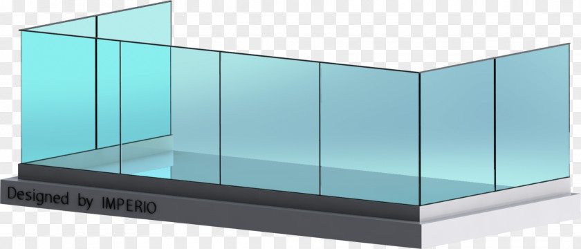 Glass Handrail Terrace Guard Rail Imperio Railing Systems PNG