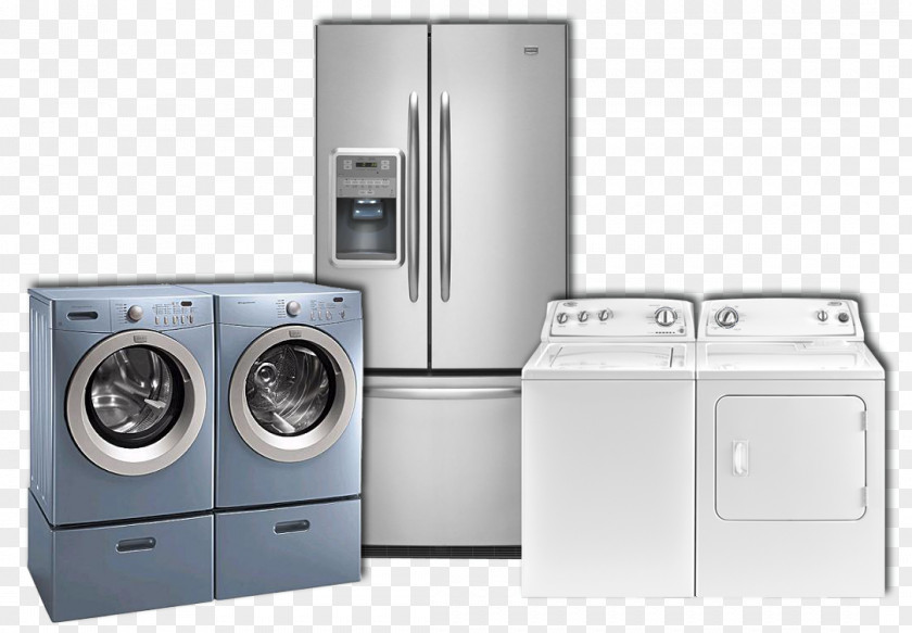 Home Appliances Appliance Refrigerator Washing Machines Cooking Ranges Clothes Dryer PNG