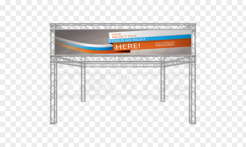 Exhibition Booth Design Banner Truss Signage Trade Show Display PNG