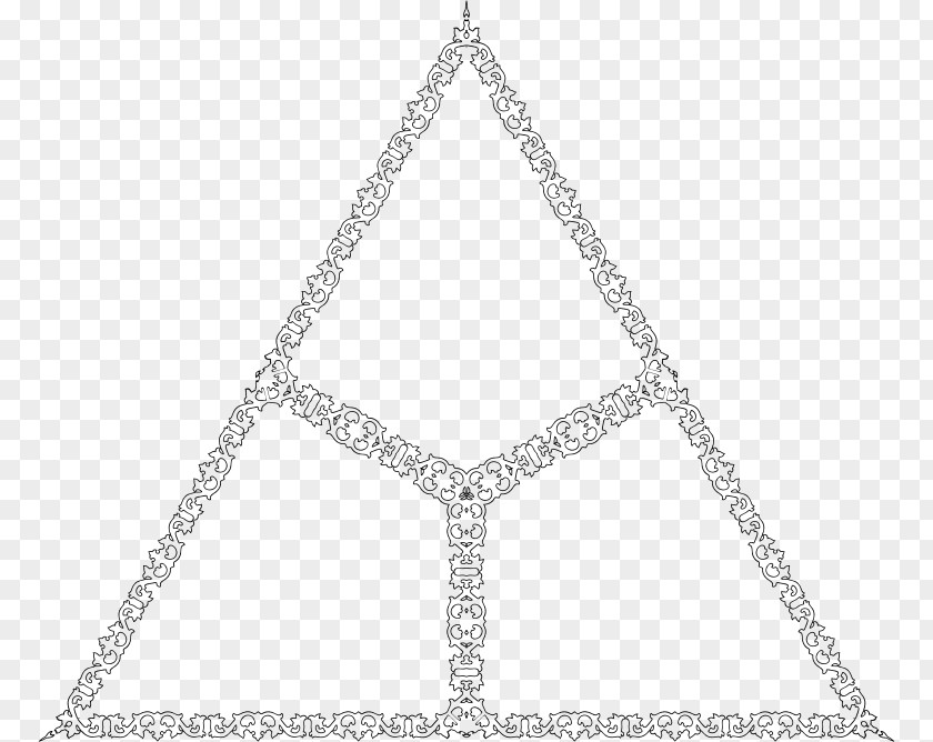 Fancy Line Triangle Picture Frames Clip Art PNG