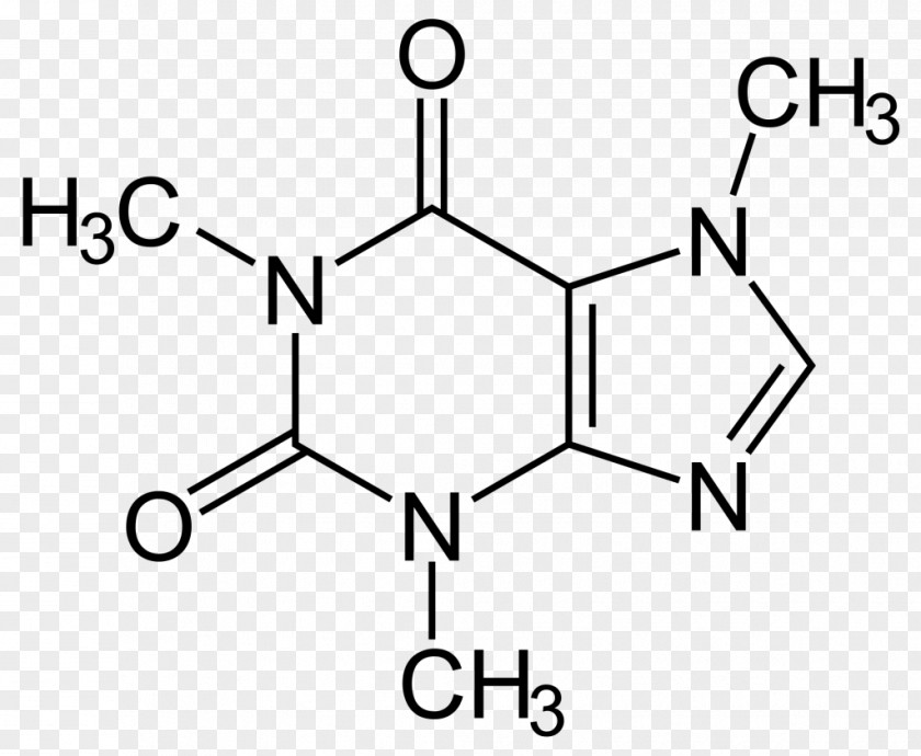 Formula Caffeinated Drink Coffee Latte Caffeine Structure PNG