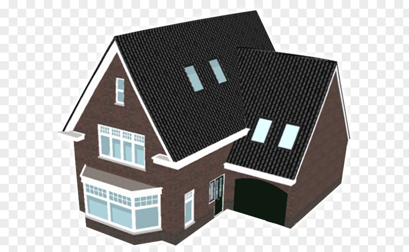 House Roof Facade Drawing Floor Plan PNG