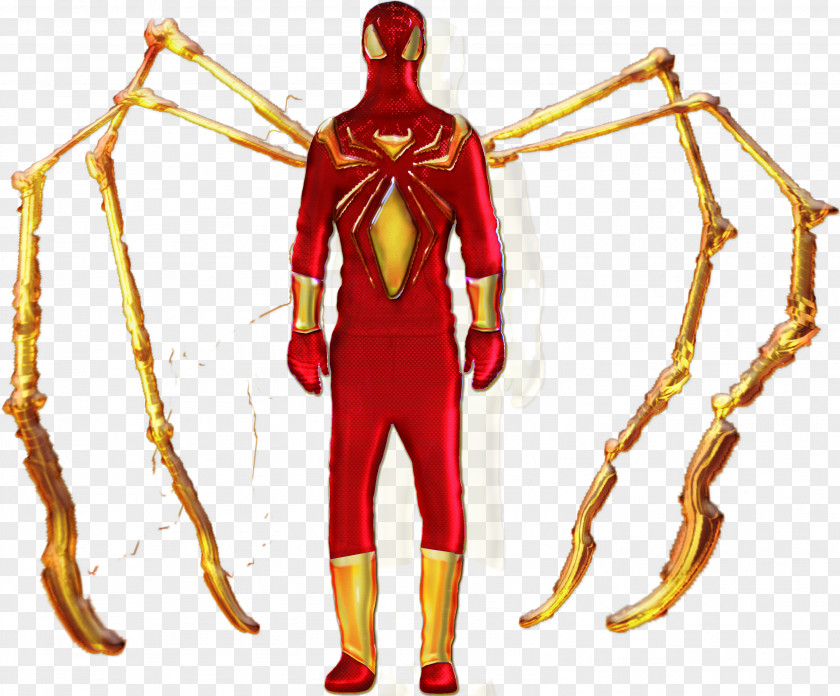Iron Spider Spider-Man Man Superhero Art PNG