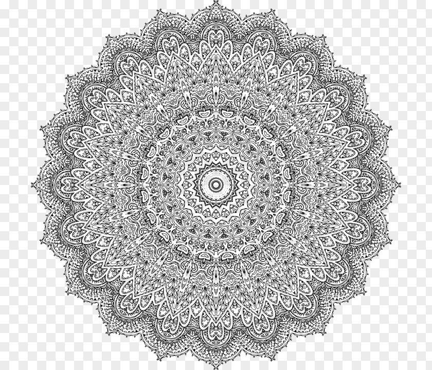 Mandala Coloring Book PNG