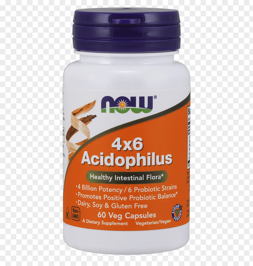 Probiotic Capsules Dietary Supplement Tyrosine Nattokinase Now Foods Acidophilus 4X6 PNG