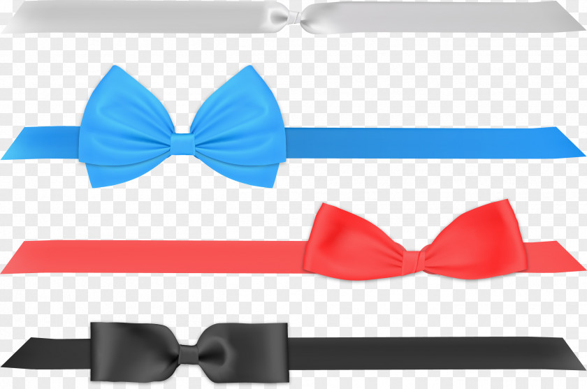 Vector Hand-painted Tie Bow Ribbon PNG