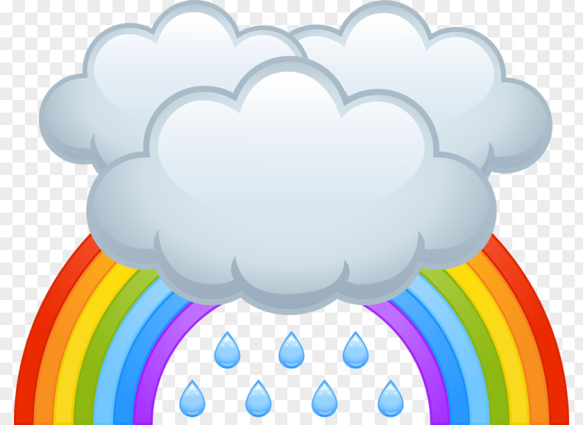Weather Icon Cartoon Rain Cloud PNG