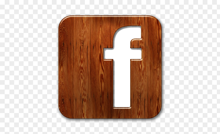 Facebook Social Media Wood PNG