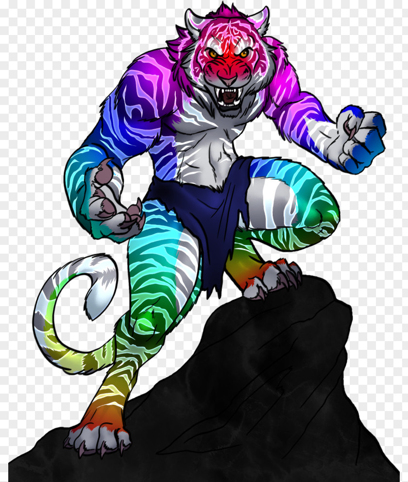 Ferocious Tiger Legendary Creature Dragon Manticore Art Bitje PNG