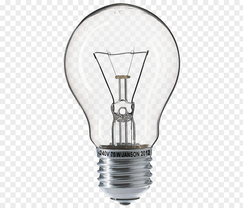 Light Edison Screw Incandescent Bulb Lamp Electric PNG