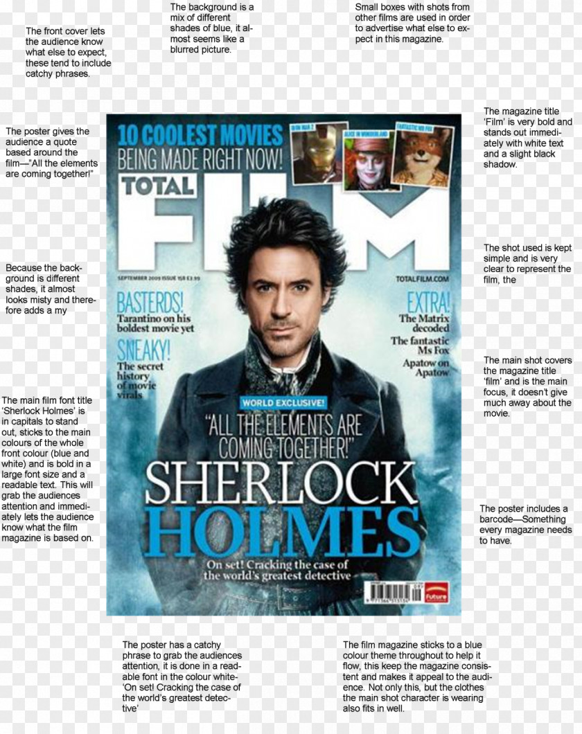 Black Friday Poster Magazine Sherlock Holmes Film PNG