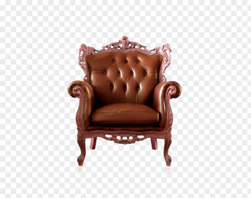 European Luxury Leather Armchair Furniture Chair Seat High-definition Video Interior Design Services PNG