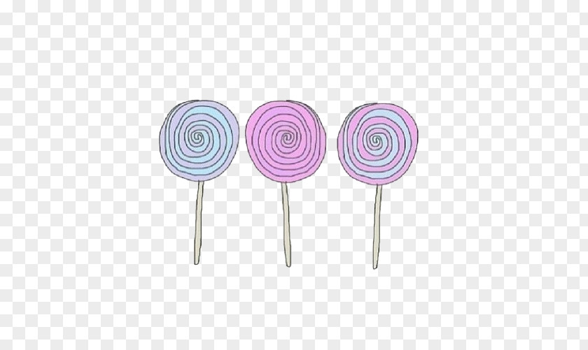 Gorgeous Lollipop Purple Candy PNG