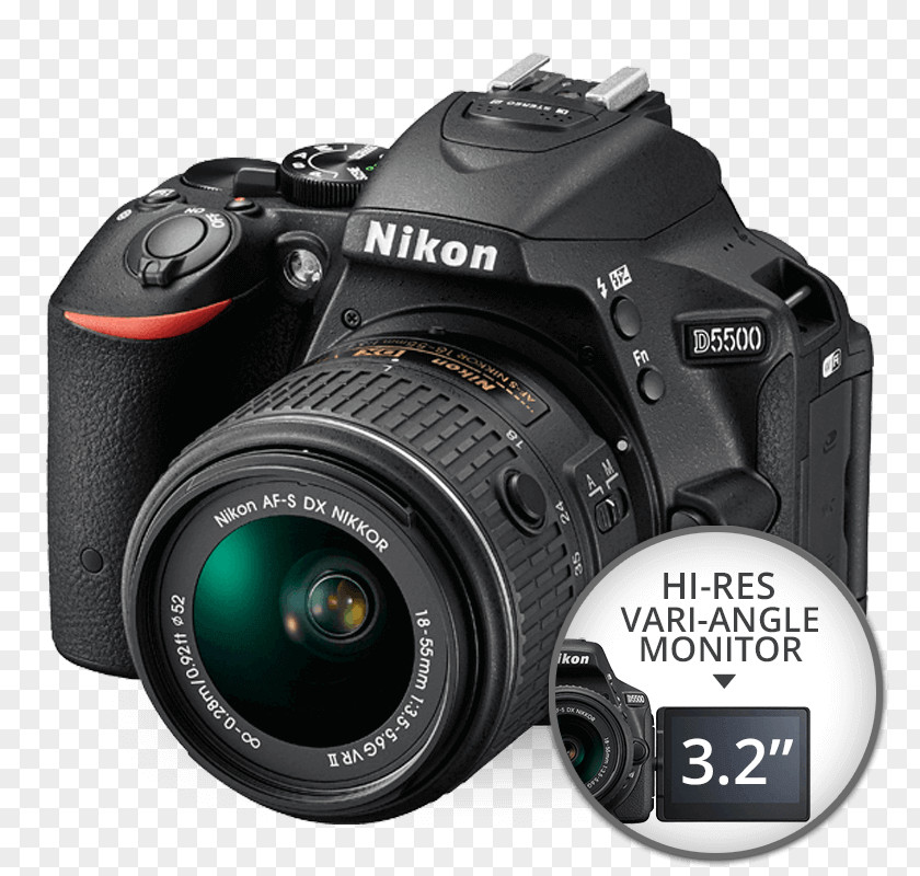 Camera Nikon D5300 D3400 Canon EF-S 18–55mm Lens Digital SLR PNG