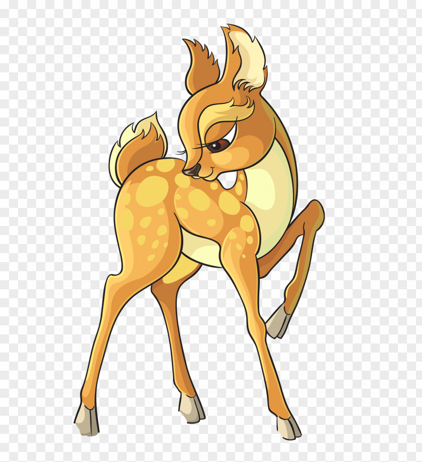 Cartoon Deer White-tailed Clip Art PNG